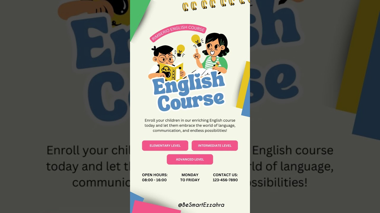 Englsih Courses for Kids.