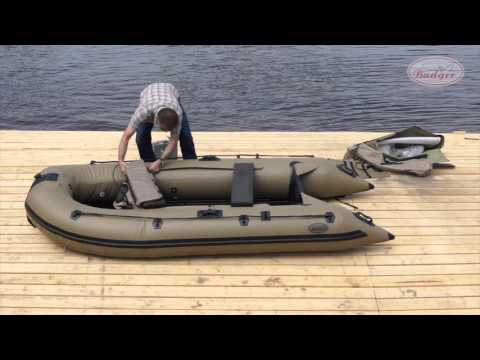 Сборка и разборка ПВХ лодки Badger Duck Line 340