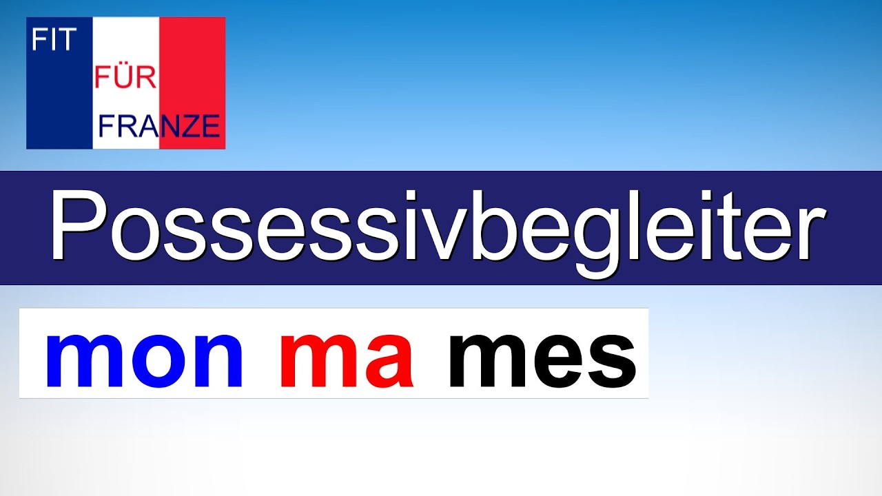 Possessivbegleiter im Französischen | Einfach besser erklärt | #französischlernen