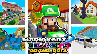 Mario Kart Minecraft FLOWER CUP GRAND PRIX! [FULL MOVIE]