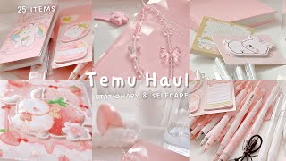 Huge Temu HAUL | Selfcare, miscellaneous and stationery ˚୨୧⋆｡˚