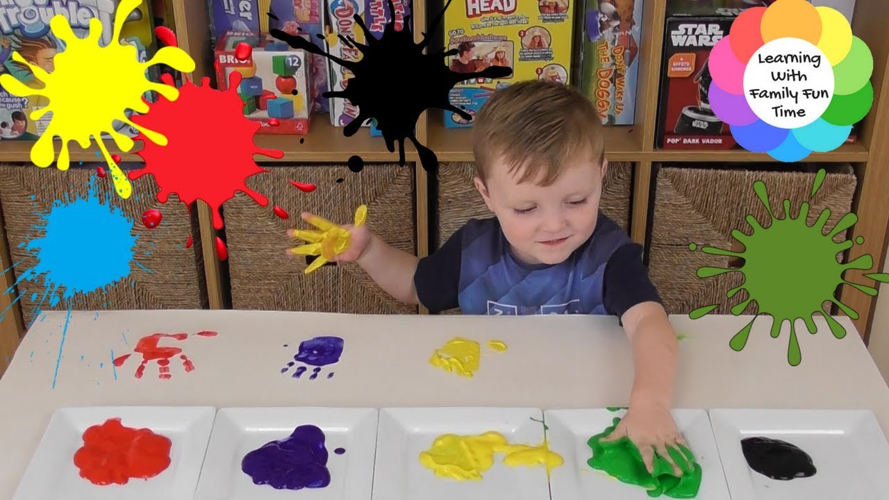 Learning Colors Hand Painting for Children, Toddlers & Babies, Finger