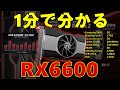 【1分で分かる】RADEON RX6600 無印ってどんなグラボ？価格は？性能は？RTX3060と比べてどう？
