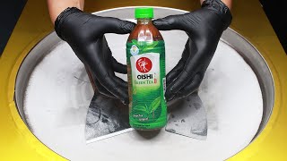 How to Make Oishi Green Tea To Yummy ASMR Ice Cream Rolls