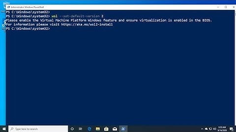 Fix Please enable the virtual machine platform windows feature WSL | Please Virtual Machine Platform