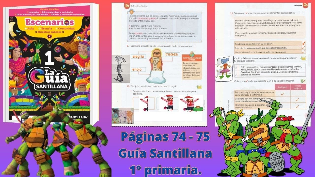 Guía Santillana 1° páginas 74 - 75 - YouTube
