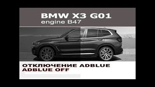 BMW X3 G01 отключение AdBlue и чип тюнинг stage 1 / BMW X3 G01 AdBlue off + chip tuning stage 1