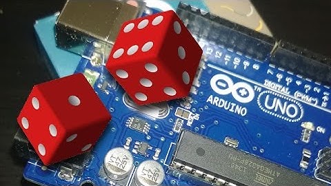 Electronic 6-sided dice powered by Arduino UNO R3