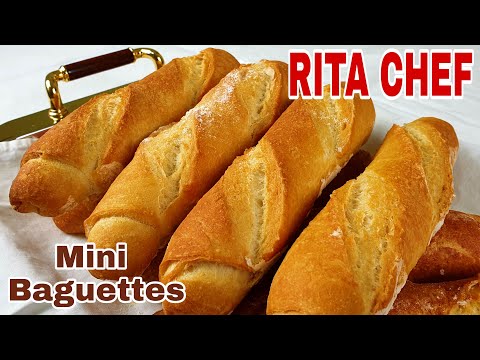 Il Pane Francese per Eccellenza!⭐MINI BAGUETTES FATTE IN CASA di RITA CHEF⭐