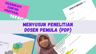 MENYUSUN PROPOSAL PENELITIAN DOSEN PEMULA (PDP)   CONTOH PROPOSAL