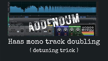 Hass Mono Track Doubling - Detuning Trick