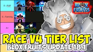 TIER LIST DAS MELHORES RAÇAS V4 NO BLOX FRUITS 