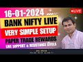 Live trading banknifty  nifty  16 jan 24  arjindia nifty50 banknifty