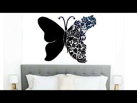 black butterfly wall art