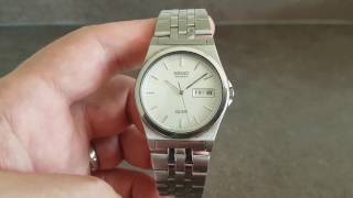 1998 Seiko men's vintage watch SQ100 7N43-8001 - YouTube