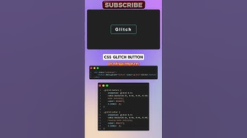 How to make Glitch Button using CSS  | #trending