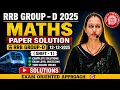 RRB Group -D 2025 | Maths paper solution with best approach By Vandana Yadav |