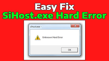 How To Fix SiHost Exe Hard Drive Error in Windows 11