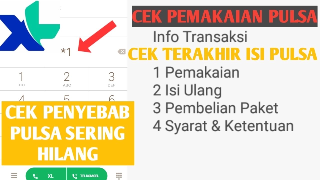 Cara cek history transaksi penggunaan pulsa di kartu xl | info