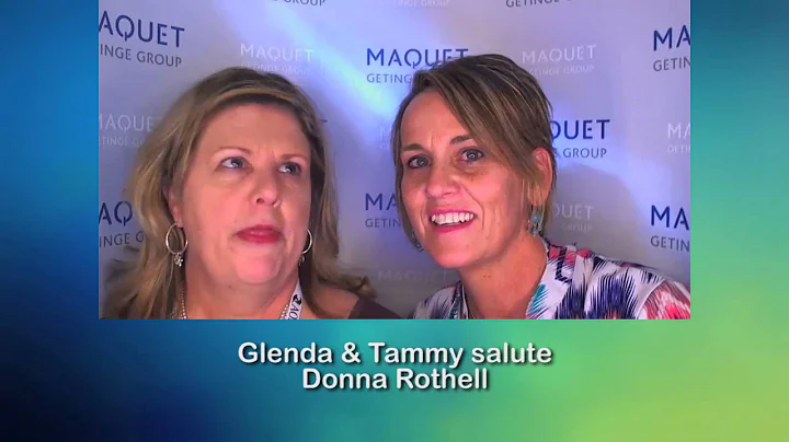 Glenda and Tammy salute  Donna Rothell