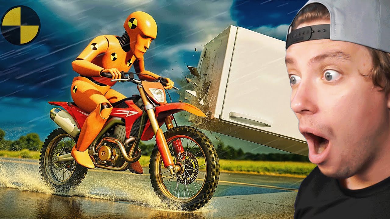 Reacting To Cars Vs INSANE Water on Road in beamNG