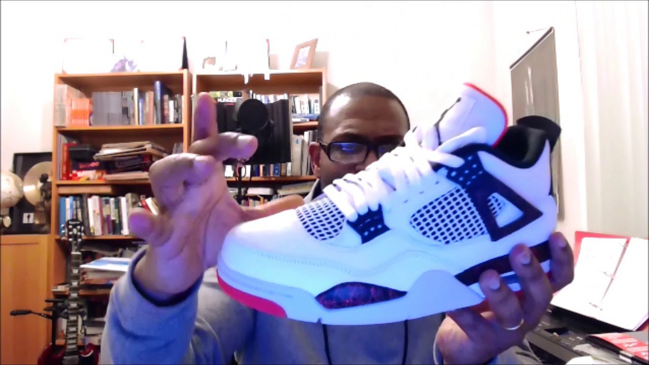 white black bright crimson jordan 4