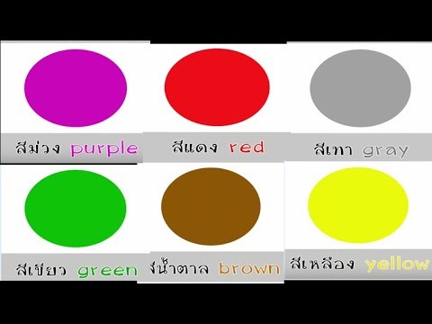 เด็กๆ เรียนรู้เรื่องสีต่างๆ - คำศัพท์ภาษาอังกฤษ - Youtube