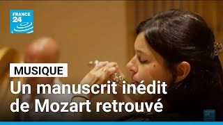 Un Manuscrit Inédit De Mozart, Petit Trésor Mis En Musique À Paris • France 24
