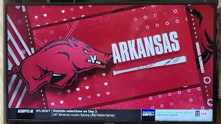 Arkansas Center Fielder Pump Fakes Florida Runners