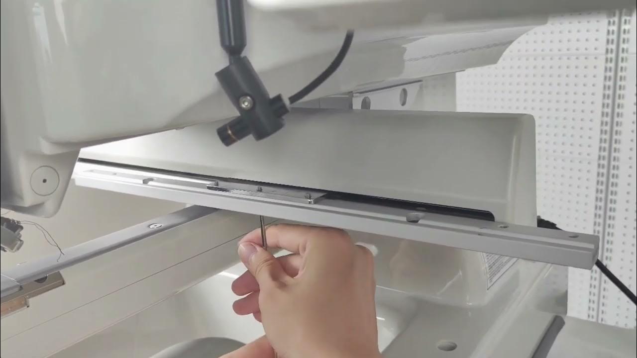 How to attach the armrests and embroidery frame to S 1201 YouTube