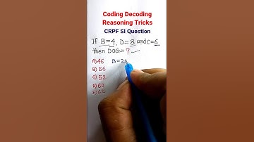 Coding Decoding | Coding Decoding Reasoning Tricks| For SSC MTS CHSL GD | #shorts