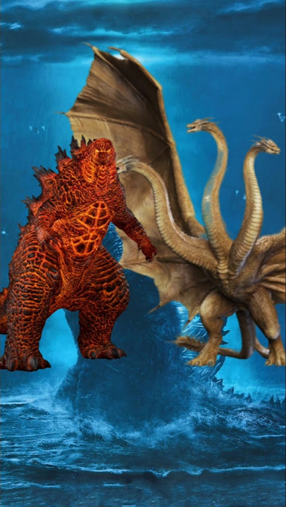 Thermo Godzilla 🔥vs Monsterours☠️ & King Ghidorah | #shorts #godzilla