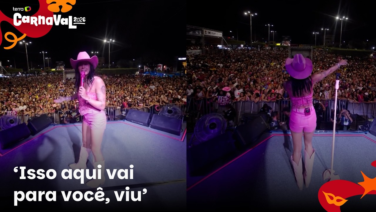 Ana Castela dedica música a Zé Felipe durante show de carnaval: ‘Sem vergonha’