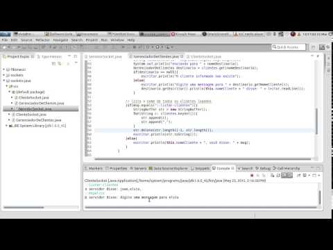 007 fazendo um chat com sockets java #Fazendo listagem dos usuários logados