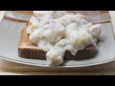 How to make an open-faced chicken sandwich