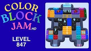 Color Block Jam Level 847 Solution Walkthrough