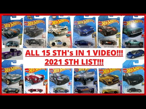 Hot Wheels 2021 Super Treasure Hunt List!!! All 15 Super Treasure Hunts in 1 video! Hot Wheels News!