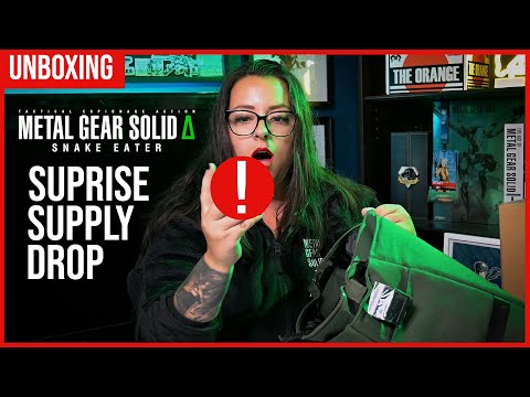 Unboxing The Surprise Metal Gear Solid Delta Snake Eater Supply Crate from Konami!