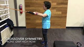 Prone Grip High Row Crossover Work