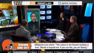 ESPN First Take   Browns' mess with Gordon, Manziel starts with owner Haslam's meddling   First Take
