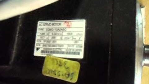 yaskawa servo motor with drive 1.3KW test run