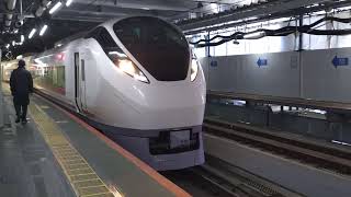 E657系K10編成ふくしまDC🩵が特急ひたち15号いわき行として品川駅を発車するシーン