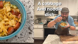 Polish Haluski Cabbage Noodles and Sausage