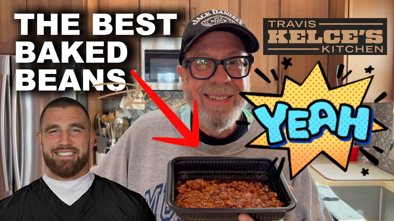 Запеченная фасоль барбекю с поджаренной грудинкой от Трэвиса Келси 🔥 — УРА! | JKMCraveTV