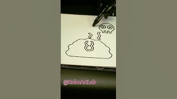 RoboArtLabor - Robot Draw a #Skull ✝️💀 #robotart #drawing #art #plotter #drawingrobot #horrorshorts