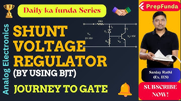 💥Daily ka Funda: Shunt Voltage Regulator (BJT)💥🎯