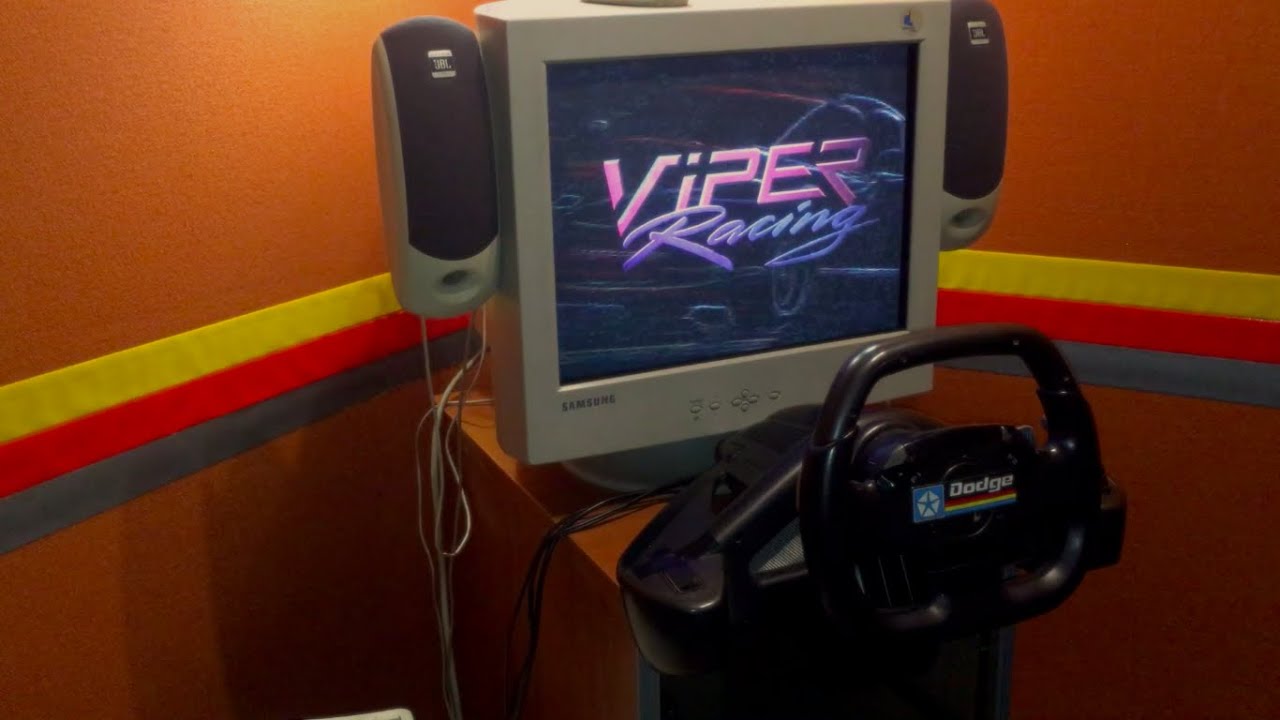 Viper Racing with a Force Feedback wheel - YouTube