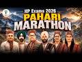 HP Exams 2026 🔥 PAHARI MARATHON | हिमाचल की सबसे बड़ी LIVE Revision Class | अब नहीं रुकेगी तैयारी!