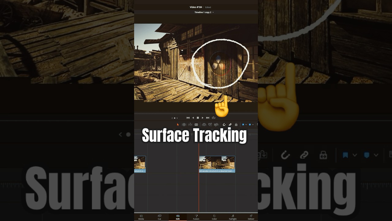 Surface Track Your Image Onto ROUGH Surfaces - DaVinci Resolve