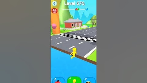 3D shape-shifting#runing#car game level=676#shorts #video